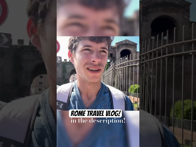 Check out my full Rome travel vlog in the video link!