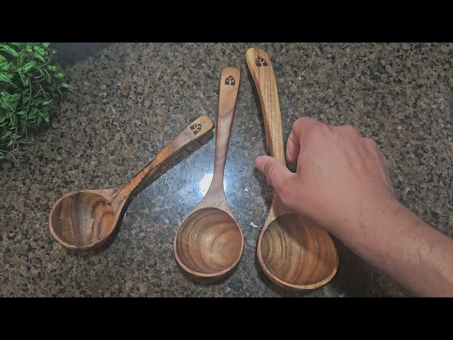 Wooden Ladle Spoon Set