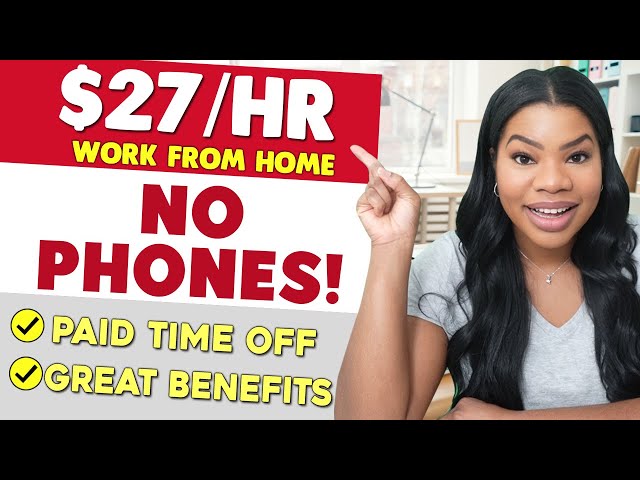 Say NO to Calls! $27/Hour Work-From-Home Jobs! Data Entry & More!