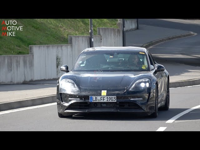 2019 PORSCHE TAYCAN SPIED TESTING AT THE NÜRBURGRING