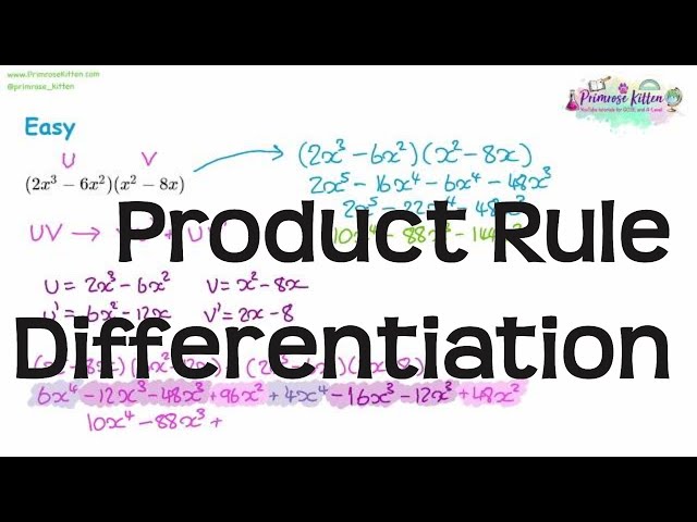 Product Rule | Differentiation | Revision for Maths A-Level and IB