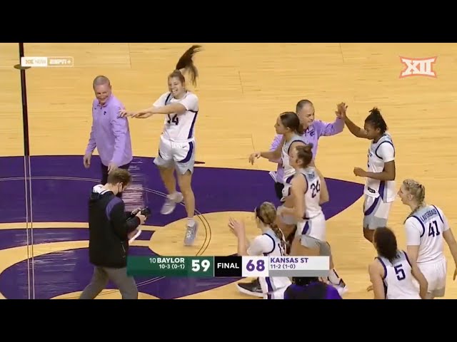 No. 10 Baylor vs Kansas State Women's Basketball Highlights