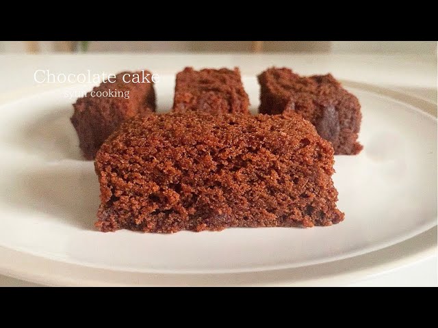 材料4つ！レンジで3分だけ！簡単チョコレートケーキ作り方 Chocolate cake 초콜릿 케이크