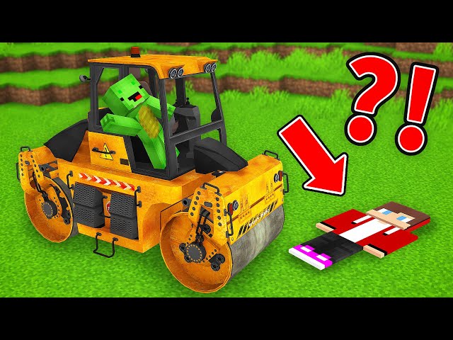 How JJ and Mikey Became FLAT? - Maizen Parody Video in Minecraft