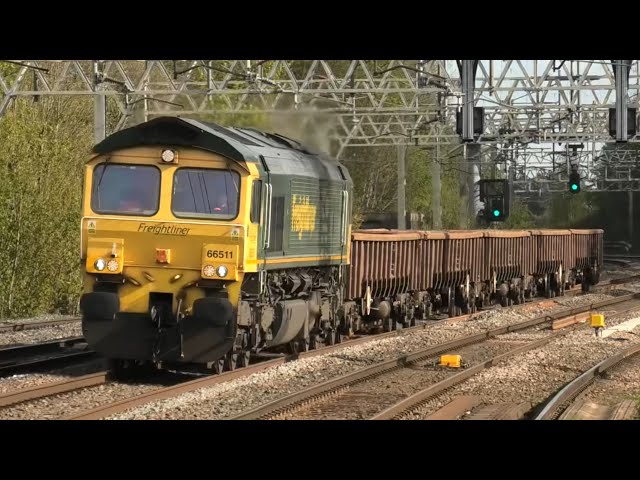 Fantastic 2hours At Rugeley Trent Vally Fast Trains freight trains Test on Test 37 on Drag17/04/24