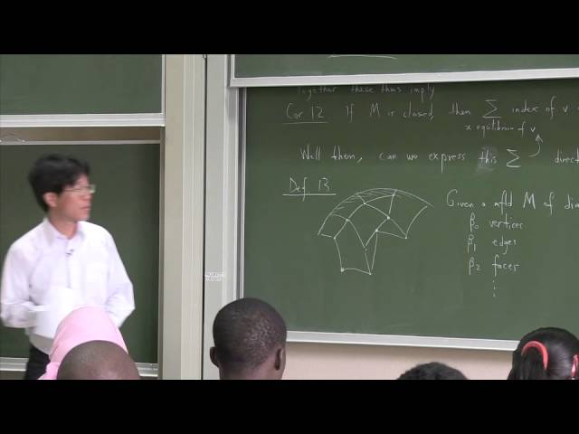 Topology & Geometry - LECTURE 12 Part 01/02 - by Dr Tadashi Tokieda