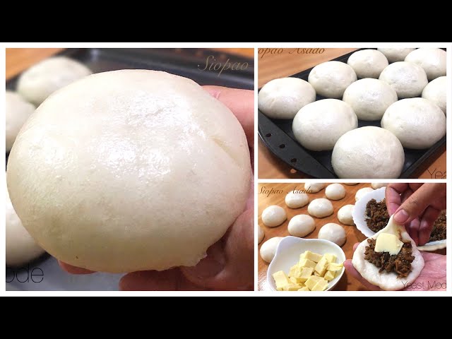SIOPAO ASADO White & Round / All in Recipe (Dough + Asado Filling + Sauce)