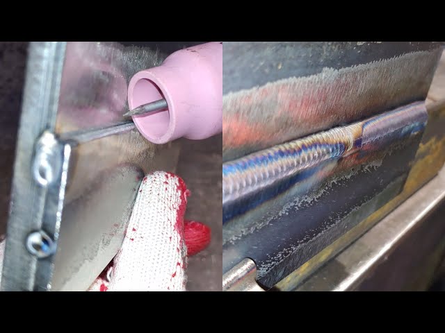 Two techniques for 4mm LAP JOINT horizontal TIG welding