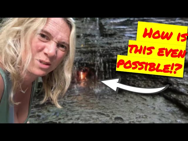 How is this waterfall on fire?