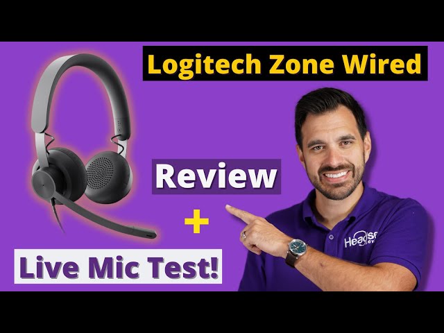 Logitech Zone Wired Headset Review + Live Mic Tests!