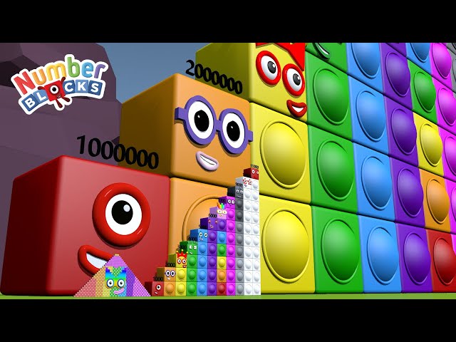Looking for Numberblocks Step Squad 783 to 11,000 to 11,000,000 BIGGEST Learn to Count Big Numbers!