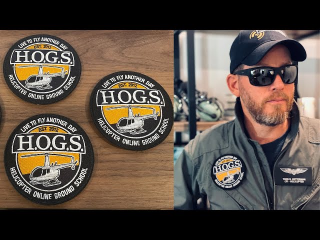 GET the Brand New HOGS Flight Patch or Ball Cap with Halloween Pro Pilot Special