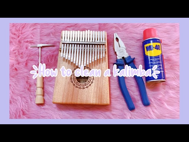 how to clean a kalimba // remove rust // disassemble and assemble the tines