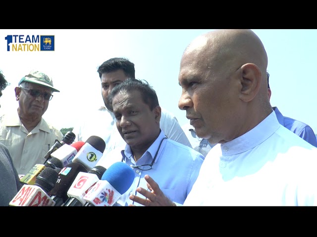 SLC President's visit to proposed Jaffna Cricket Stadium & Sports City site in Mandaitivu