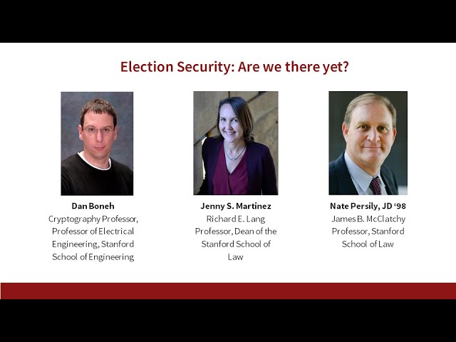 Election Security: Are we there yet? [How to hold a secure election]