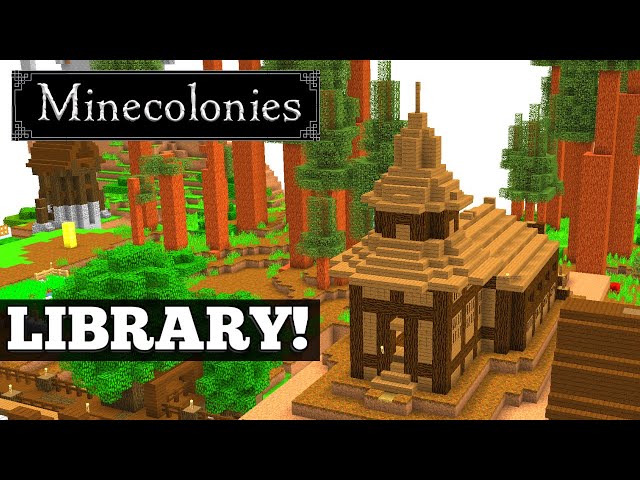How To Use The Library in MineColonies! 🔼 Skills! #10