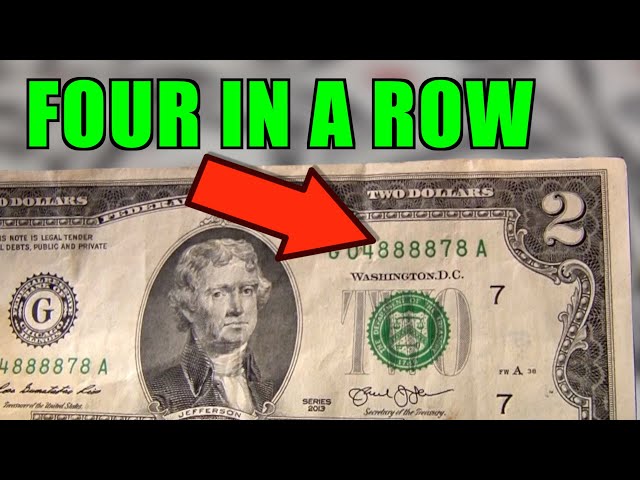 These serial numbers can make your $2 bill more valuable