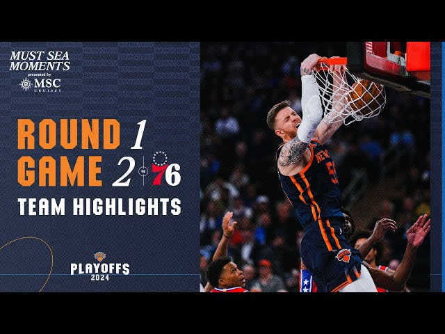Knicks take 2-0 series lead over Sixers after late game heroics! | April 22nd, 2024