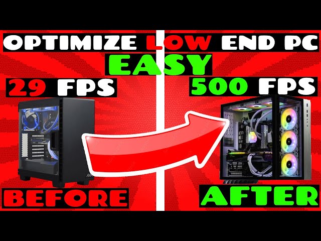 How to optimize your low end pc for gaming
