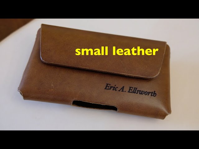 making a leather smartphone holster