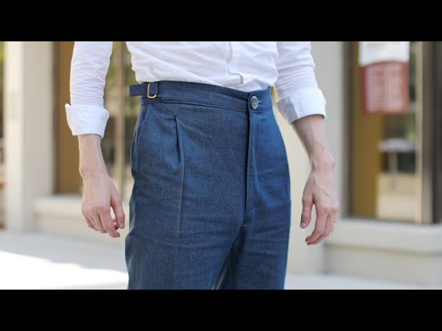 How to Draft and Sew High Waisted Pleated Pants