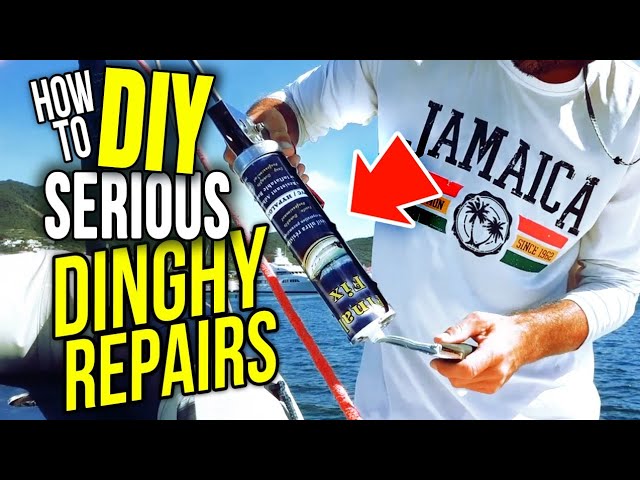 How to DIY SERIOUS Dinghy Repairs Cruising Full Time | Sailing Balachandra E097