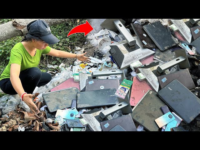 Great Day... i Found Many Laptop Many Good Phones in the Rubbish | Restore Cracked Phone