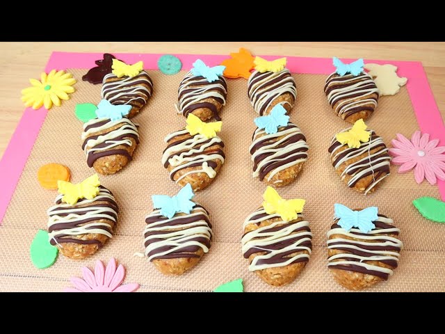 EASTER BEST DESSERT - DO THIS SIMPLE CRUNCHY NUT EGG BARS FOR EASTER: 12 BUTTERFLY TOPPERS | NO BAKE