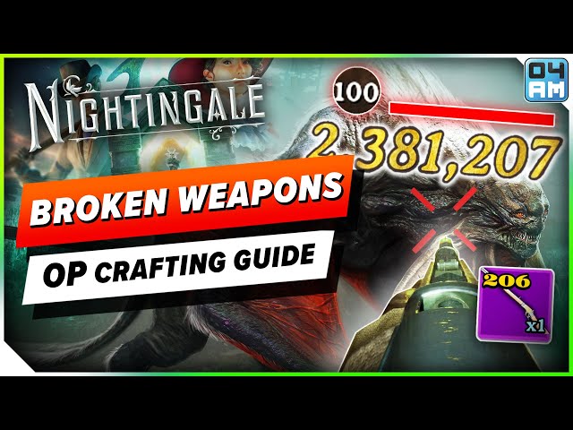 Nightingale BROKEN Endgame Weapon Guide & Unlimited Resources & Craft OP Gear!