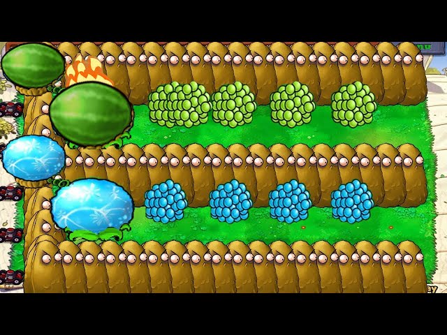 Plants vs Zombies | 99 Melon-Pult vs 99 Winter-Melon vs Tall-Nut vs Zombies