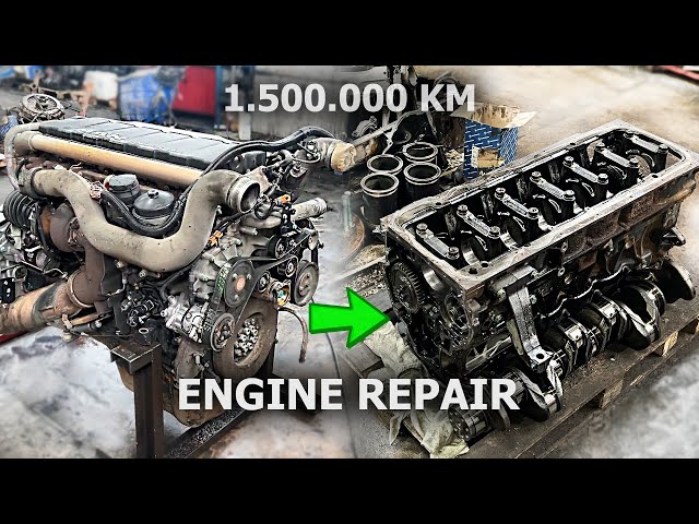 ENGINE AFTER 1.5 MILLION KM. WHAT IS INSIDE? REPAIR D2066 LF70