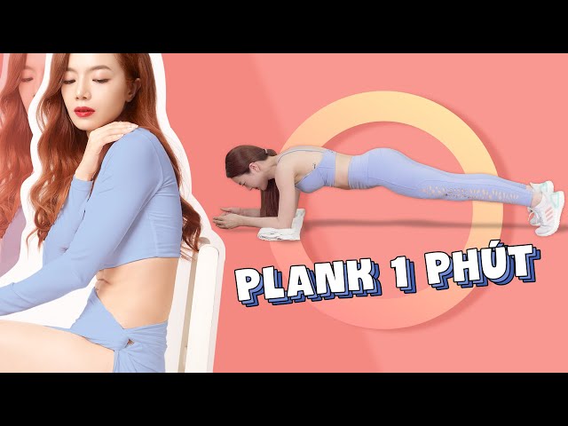 Giảm mỡ bụng chỉ với 1 phút PLANK ĐÚNG mỗi ngày | 1 Minutes Plank Challenge | HAPPY SKIN