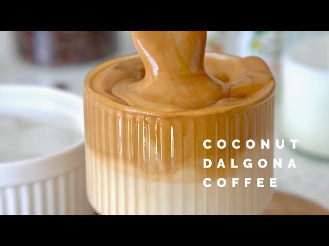 Coconut Dalgona Coffee | Quick & Easy Frothy Coffee Recipe