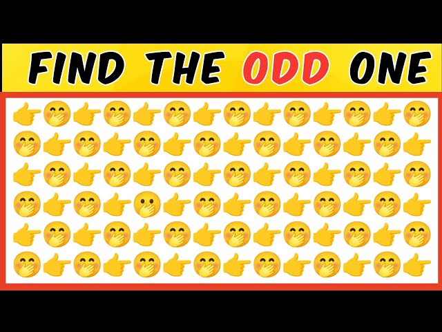 💪🔥 Find the Odd Emoji Out Challenge! 🎉 | Ultimate Emoji Quiz #howgoodareyoureyes  #EmojiChallenge