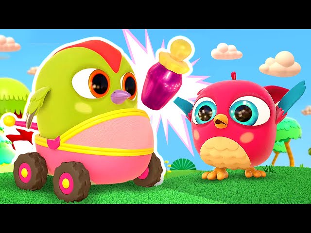 Hop Hop the owl cartoon for kids. A new friend for Peck Peck. Toys for kids. Baby cartoons for kids.