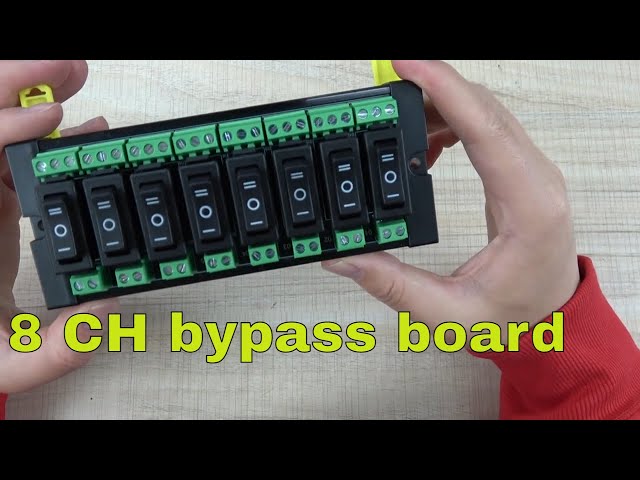 8 channel bypass switch board for home automation DIY