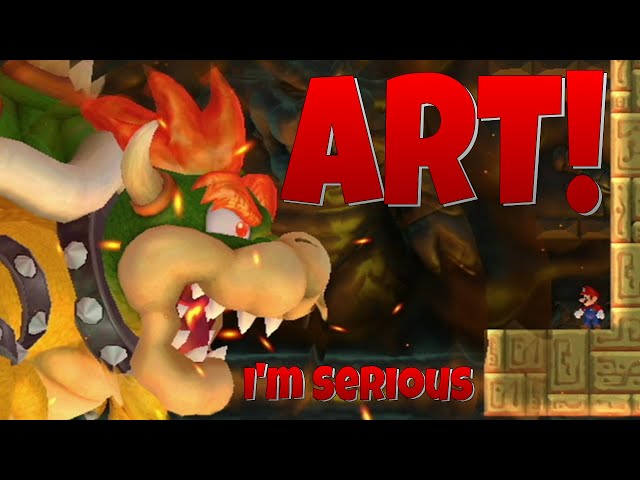 This Bowser Fight is ART - New Super Mario Bros Wii