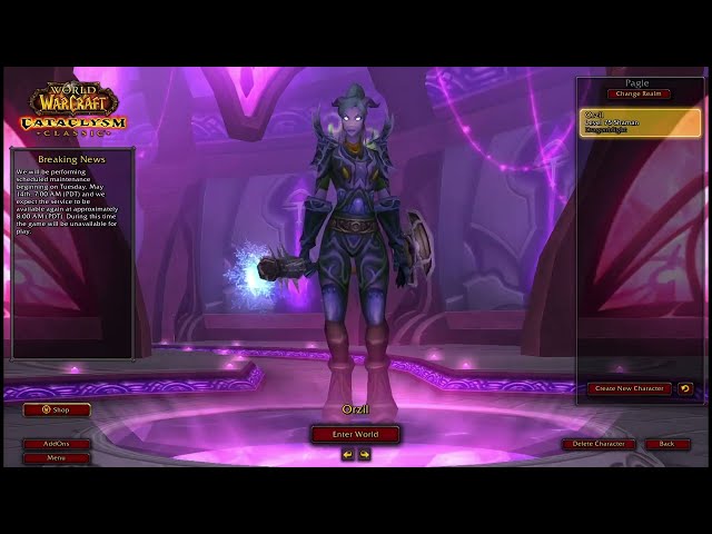 Logged back in Wow Classic with 1700 gold and lvl 70 PVP gear that i still have