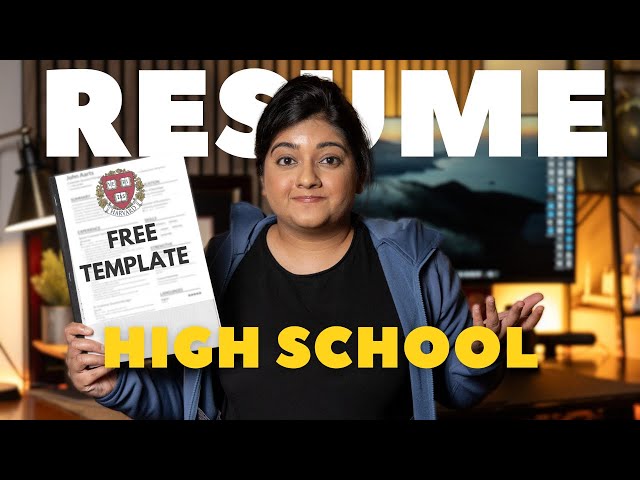 High School Resume for Undergraduate Programs FALL 2025 | Free Word Template