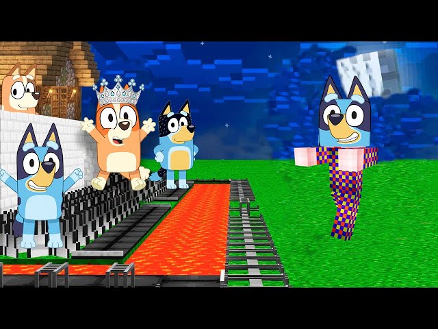 Queen Bingo The Most Secure House vs Clown Bluey In Minecraft