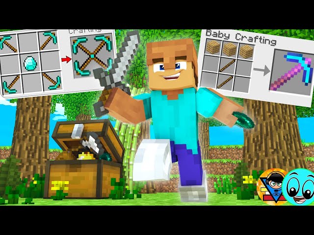 BEATING MINECRAFT IN 2 MINUTES BABY MODE