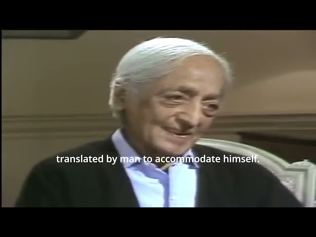 Jiddu Krishnamurti's BBC Interview