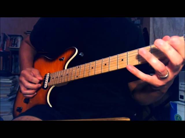 Deep Purple - Lazy - Guitar lesson Part 1 - Entire intro cover