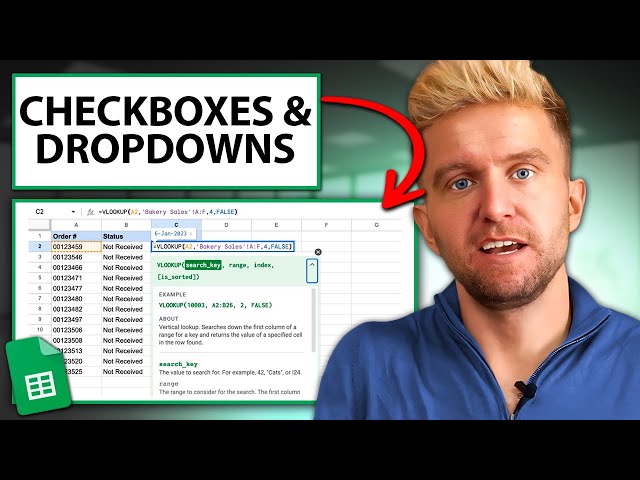 Checkboxes & Dropdown Menus In Google Sheets