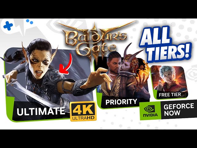 BALDUR'S GATE 3 on GeForce NOW on ALL Tiers | FREE to 4K Gameplay