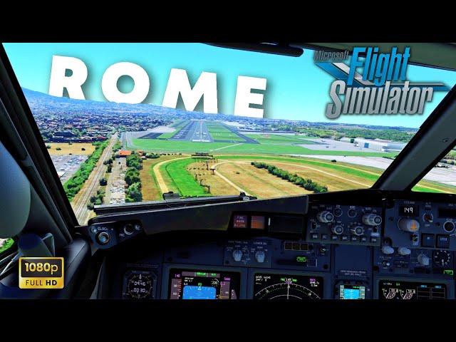 BUTTER Landing in ROME Ciampino + VOICE REVEAL! | PMDG Boeing 737 | Microsoft Flight Simulator 2020