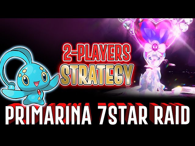 MANAPHY versus Primarina 7 star raid (2-Players strat) - Pokemon Scarlet & Violet - Primarene tera