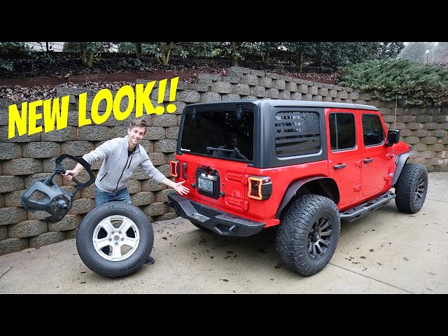 How To Install The Spare Tire Delete JL Jeep Wrangler!
