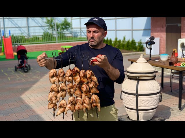CHICKENS BAKED IN A TANDOOR. ENG SUB