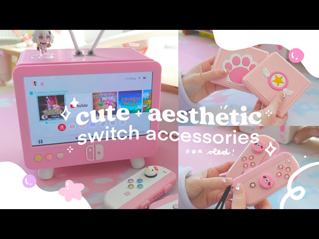 🌷 aesthetic but kinda unnecessary switch accessories | cute and unique items + a few unboxings ✧